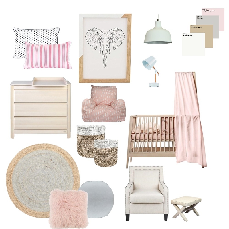 Girl Nursery Mood Board by inspireangel on Style Sourcebook