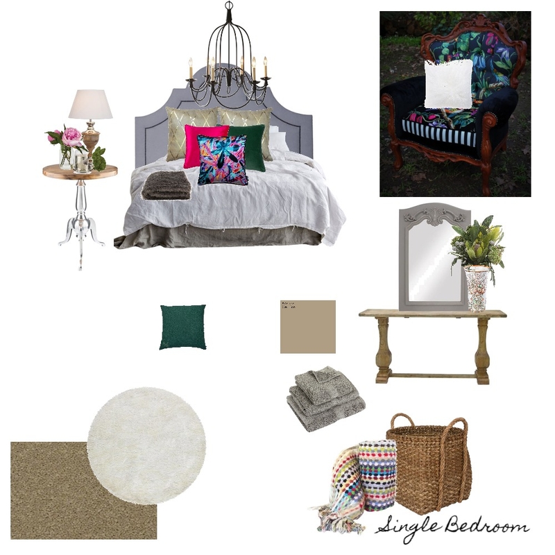 Single Bedroom Mood Board by MandiG on Style Sourcebook