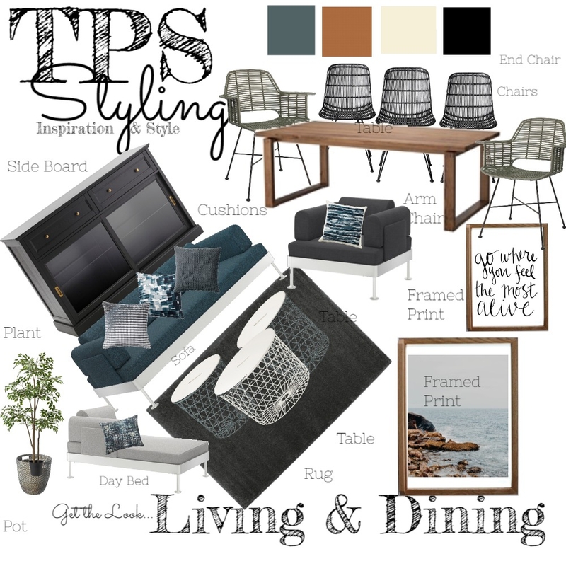 Client Three Proposal One Living Mood Board by thepropertystyler on Style Sourcebook