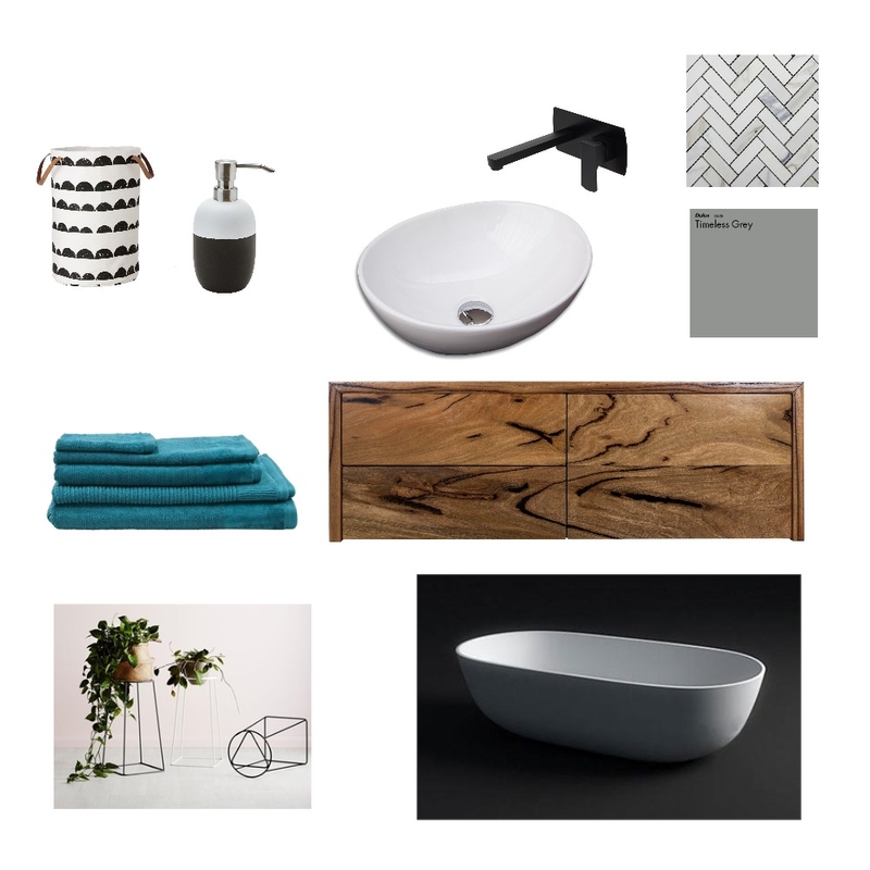 Herringbone Bathroom Mood Board by Kelly on Style Sourcebook