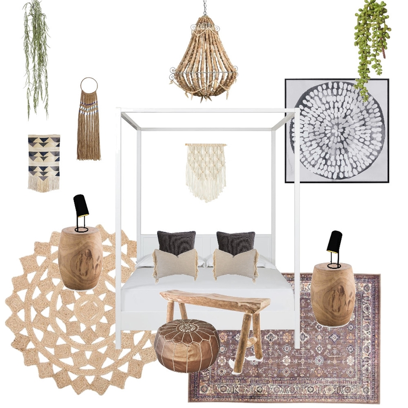 Boho Bedroom Mood Board by KellyJones on Style Sourcebook