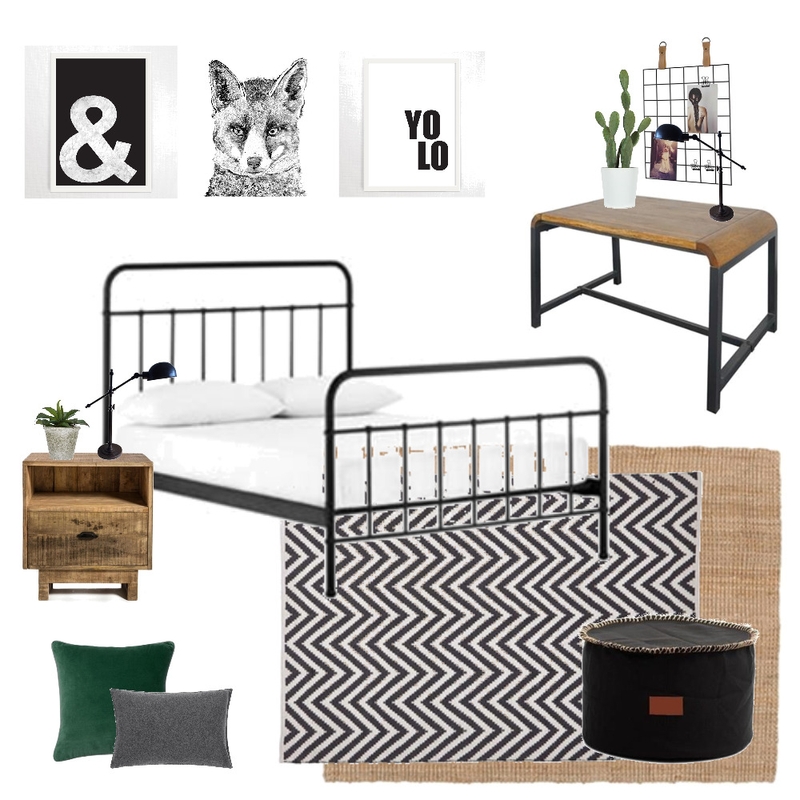 Joshua's Bedroom Mood Board by KellyJones on Style Sourcebook