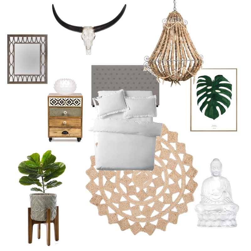 boho bedroom Mood Board by indiblu on Style Sourcebook