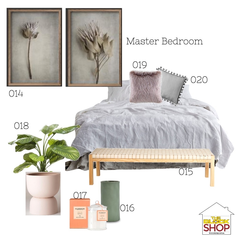 Jane McKinnes Master Bed Mood Board by harriehighpants on Style Sourcebook