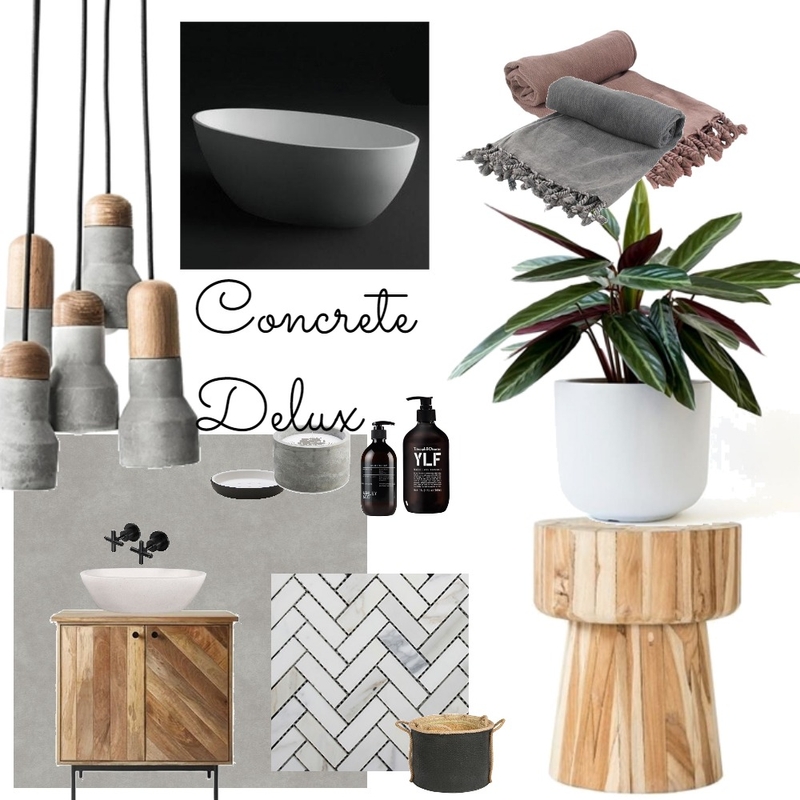 concrete Mood Board by LIZAS on Style Sourcebook