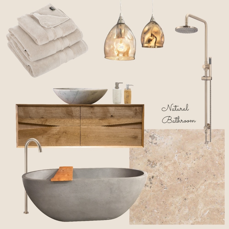 natural bathroom Mood Board by jamiemitrovic on Style Sourcebook