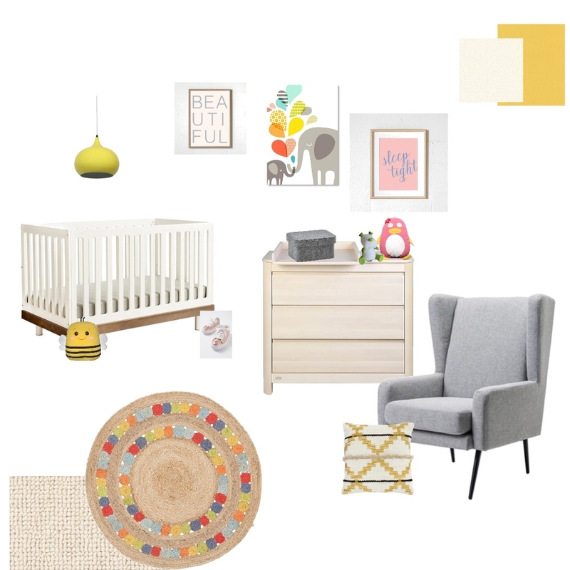 Little Nursery Mood Board by farmehtar on Style Sourcebook