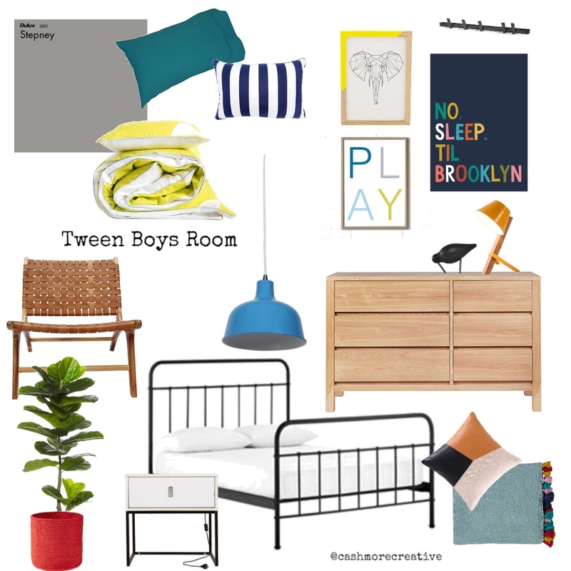 Tween Boys Room Mood Board by cashmorecreative on Style Sourcebook