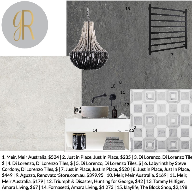 bathroom Mood Board by GeorginaRahi on Style Sourcebook