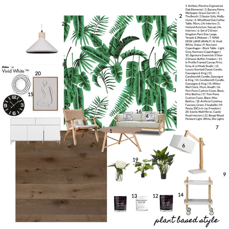 Plant Based Style Mood Board by Georgia on Style Sourcebook