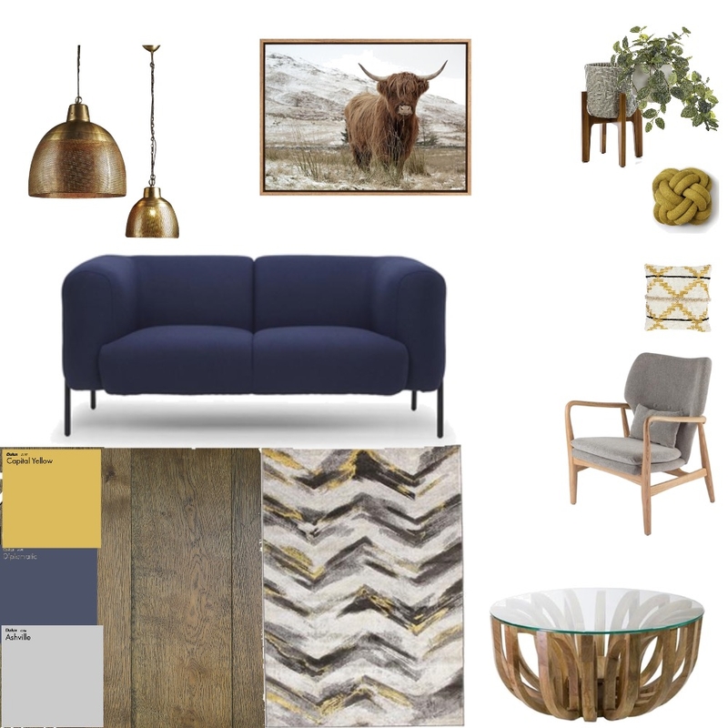 Modern Rustic living room Mood Board by Third Layer Interiors  on Style Sourcebook