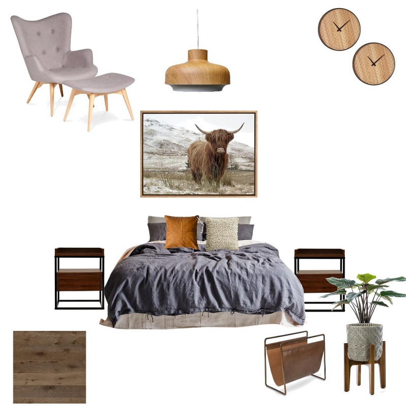 Bedroom Brown Grey Mood Board by Matylda on Style Sourcebook