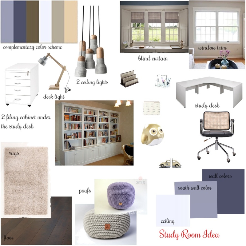 Study Room Mood Board Mood Board by Artemisaz on Style Sourcebook