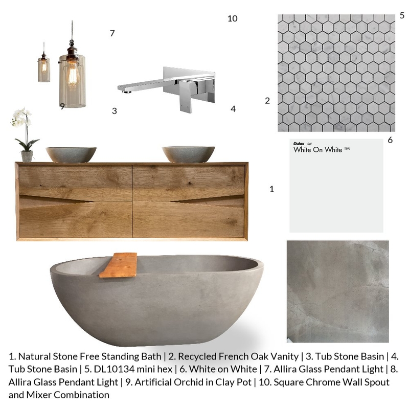 Ensuite Gormanns Mood Board by AM Interior Design on Style Sourcebook