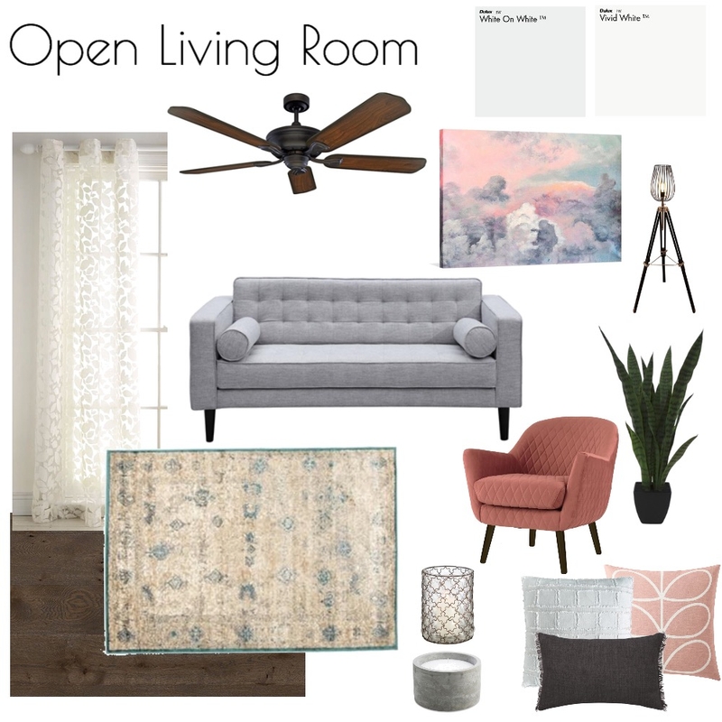 Open Living Room Mood Board by nicolebackman on Style Sourcebook