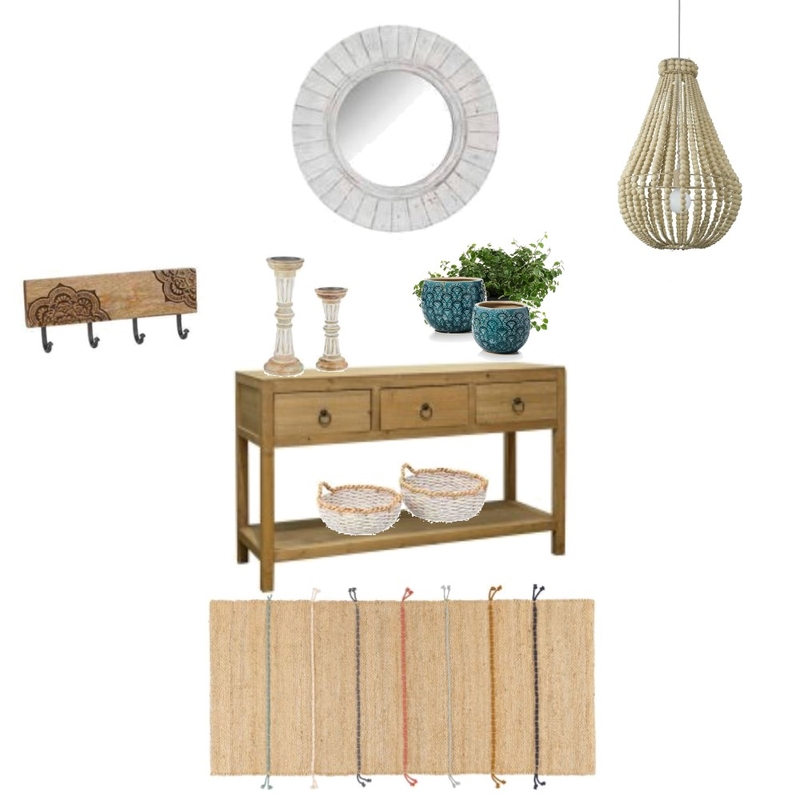 Hamptons Boho Entry Mood Board by GeorgeieG43 on Style Sourcebook