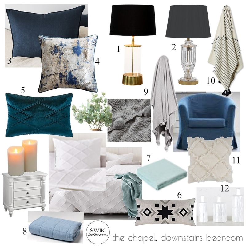 TC DStairs Bedroom Proposal Mood Board by Libby Edwards on Style Sourcebook