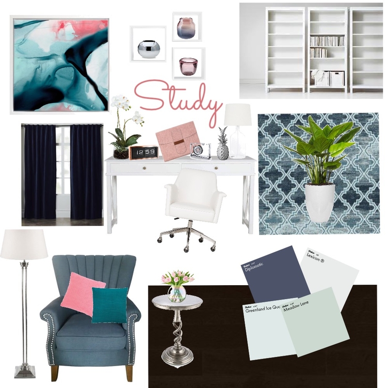 Office/Study Mood Board by yvettescott on Style Sourcebook