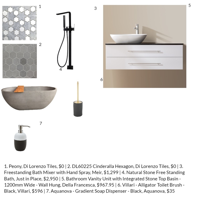 modern bathroom Mood Board by nafisehirani on Style Sourcebook