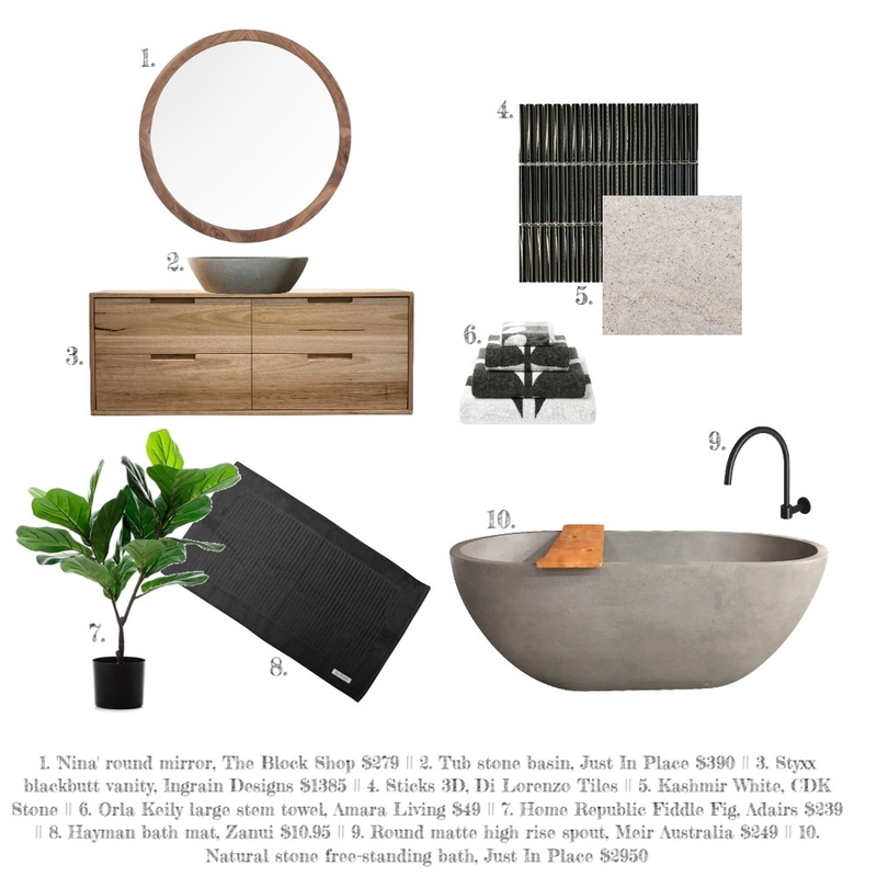 (0) Bathroom Mood Board by Atakya on Style Sourcebook