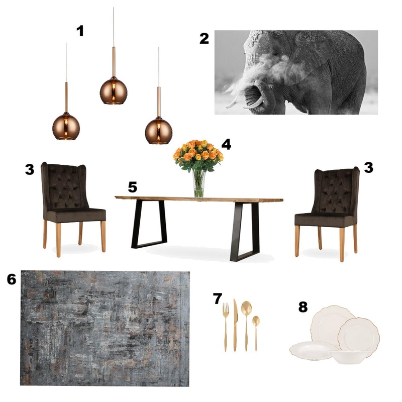 Dining Room 3 Mood Board by Zamazulu on Style Sourcebook