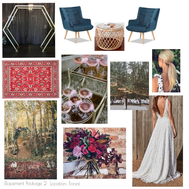 Elopement Package Forest Mood Board by modernlovestyleco on Style Sourcebook