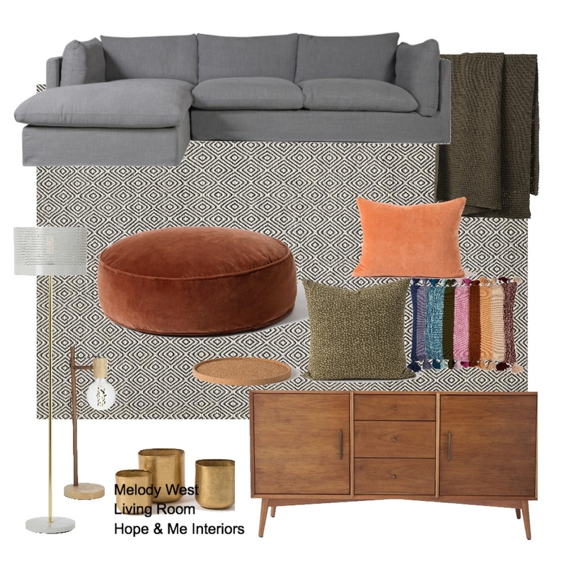 Melody West - Living Room Mood Board by Hope & Me Interiors on Style Sourcebook
