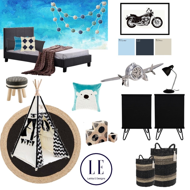 boys bedroom Mood Board by Letitiaedesigns on Style Sourcebook