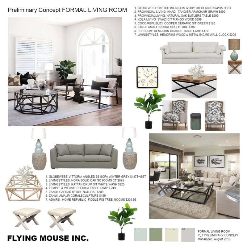 Formal room Mood Board by Flyingmouse inc on Style Sourcebook