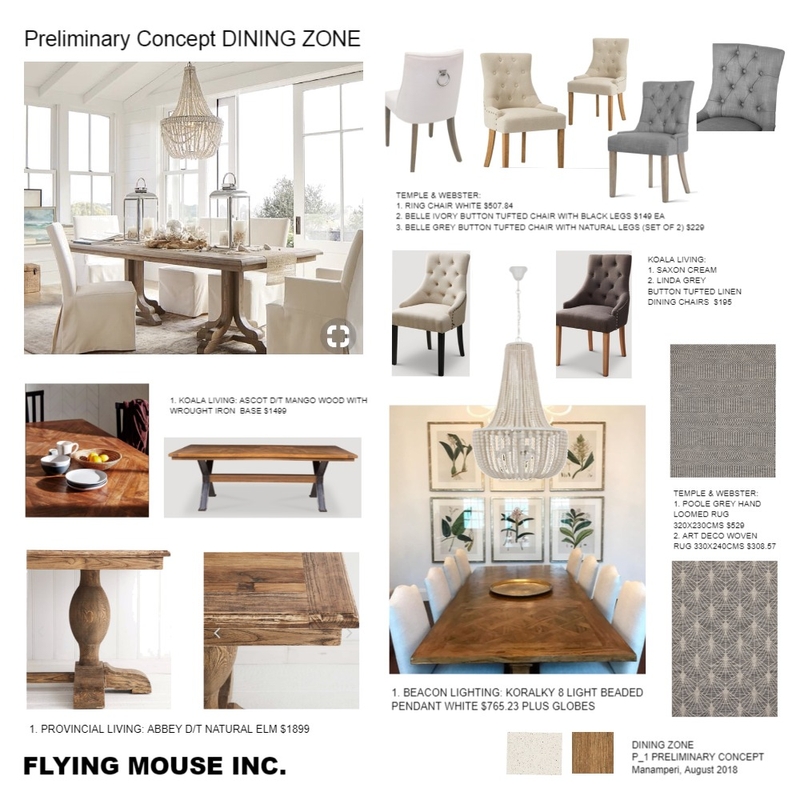 DINING ZONE Mood Board by Flyingmouse inc on Style Sourcebook