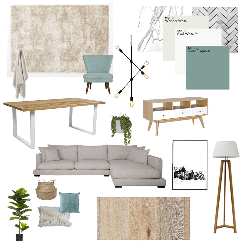 Scandi Teal Mood Board by Joanne_Wilson on Style Sourcebook