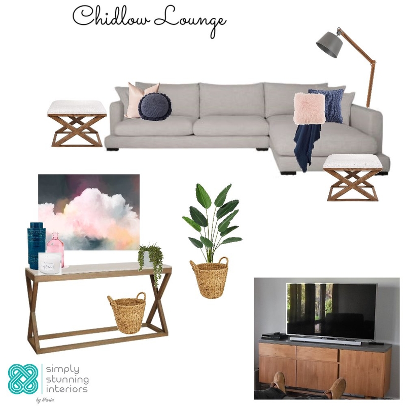 Chidlow Lounge (Option 2) Interior Design Mood Board by Simply Stunning Interiors by Marie