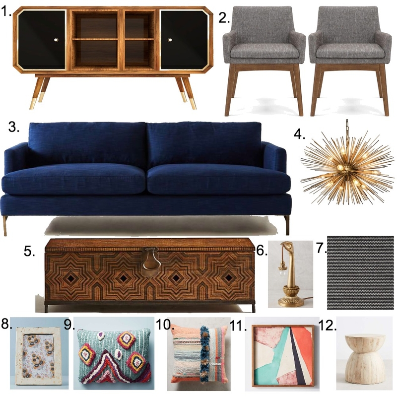 Living Room Module 9 Mood Board by Venus Berríos on Style Sourcebook