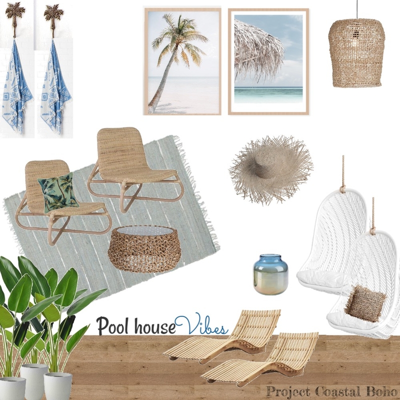 Pool House Vibes Mood Board by Project Coastal Boho on Style Sourcebook