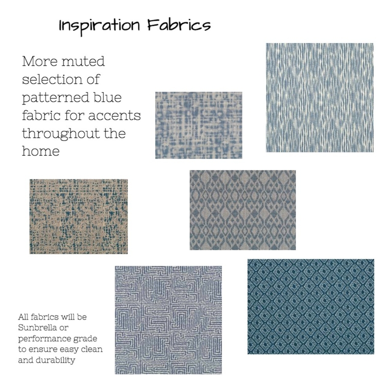 SBH Muted Blue Patterns Mood Board by tkulhanek on Style Sourcebook