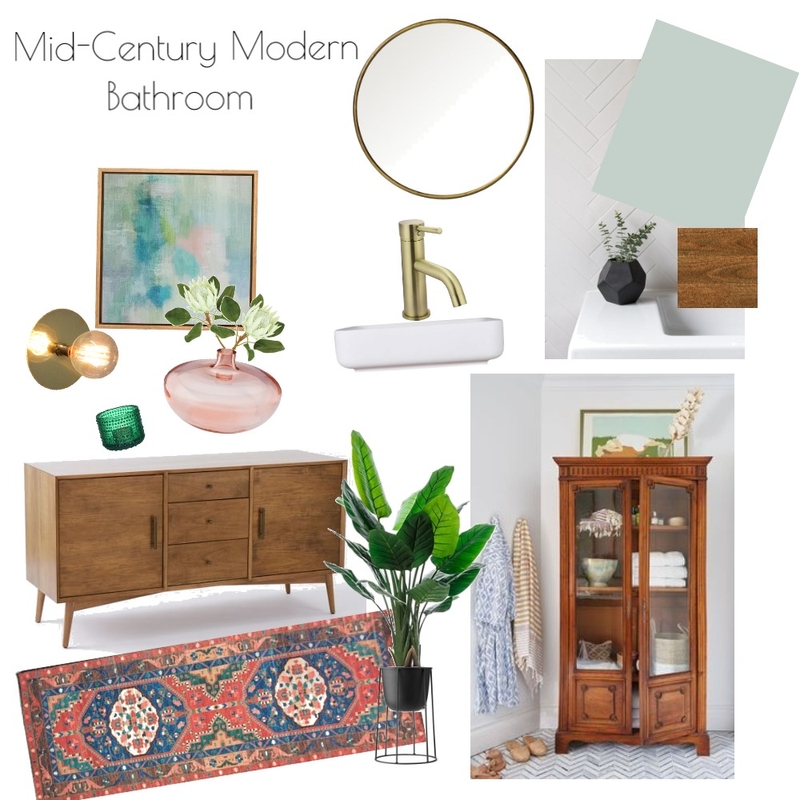 Mid Century Bathroom Mood Board by HannahC on Style Sourcebook