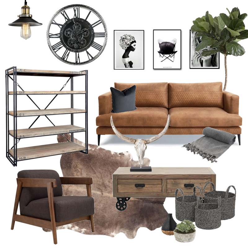 Industrial Living. Mood Board by braydee on Style Sourcebook