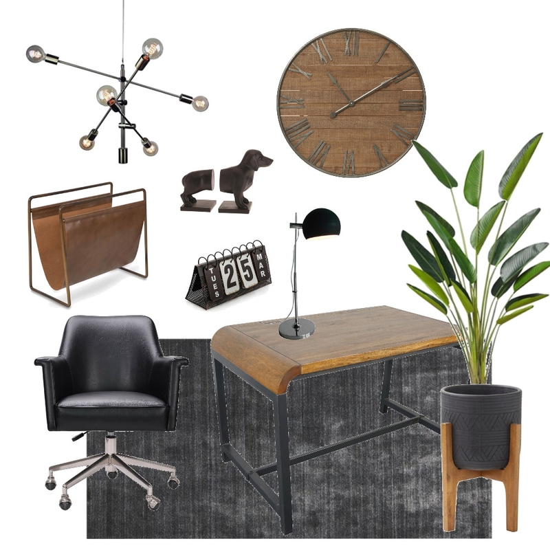 Industrial Office Mood Board by braydee on Style Sourcebook