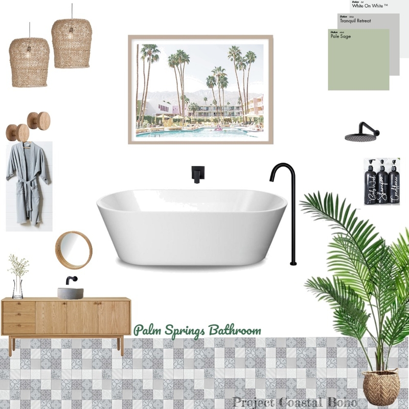 Bathroom Mood Board by Project Coastal Boho on Style Sourcebook