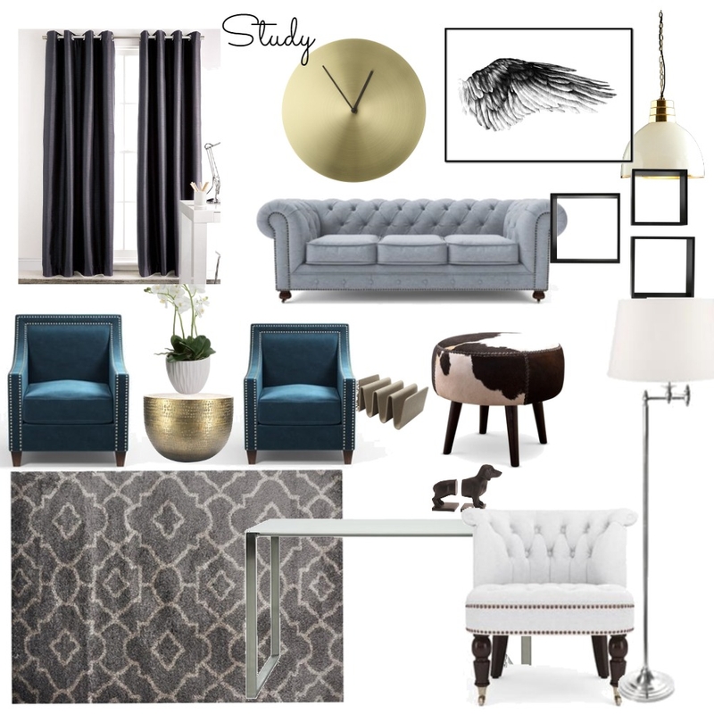 Study - office Mood Board by bolajiT on Style Sourcebook