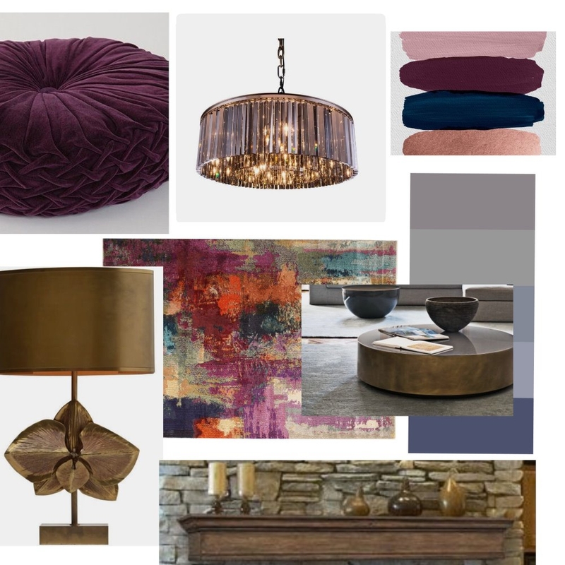 Warm Purple Mood Board by soha on Style Sourcebook