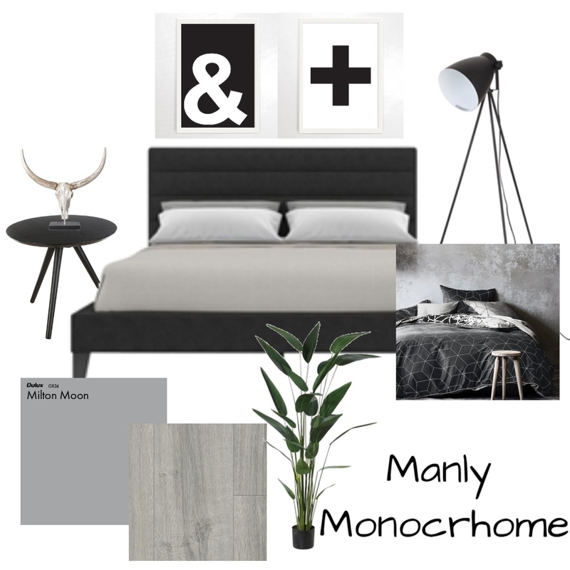 Manly Monochrome Mood Board by undefined on Style Sourcebook