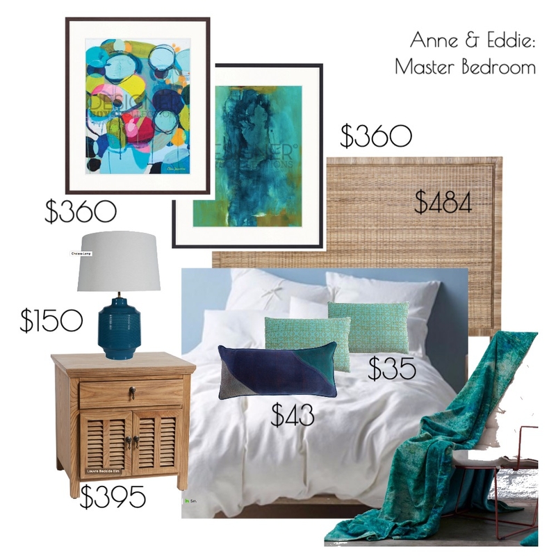 anne and Eddie, master bedroom Mood Board by Pleased To Bijou Design on Style Sourcebook