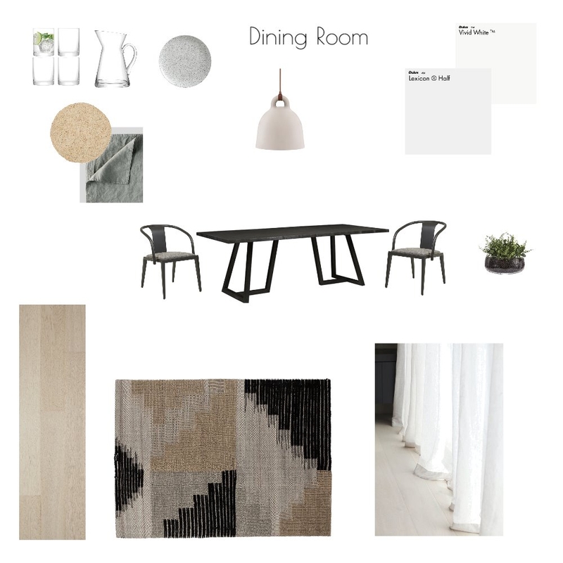 Module 9 Dining Room Mood Board by sanelaskop on Style Sourcebook