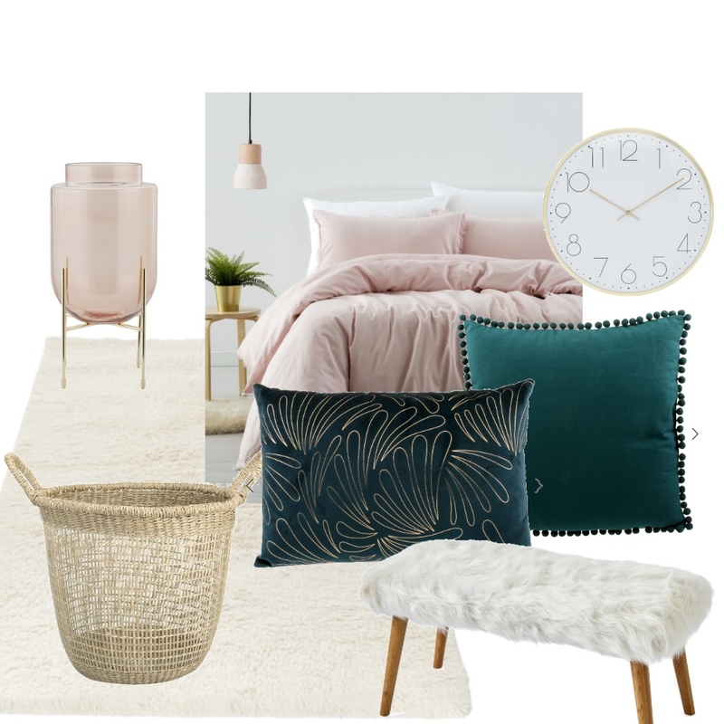 Green Velvet Bedroom Mood Board by mariah.cooke on Style Sourcebook