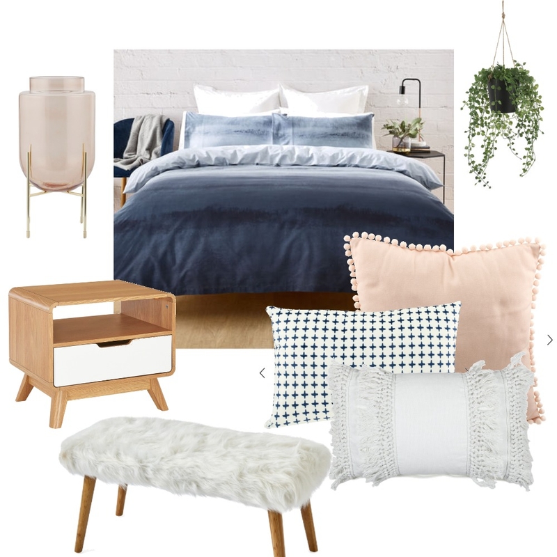 Blue Watercolour Bedroom Mood Board by mariah.cooke on Style Sourcebook