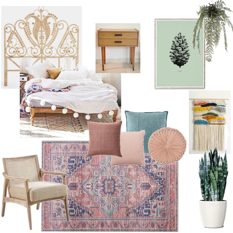 Boho Chic Bedroom Mood Board by yaarah on Style Sourcebook