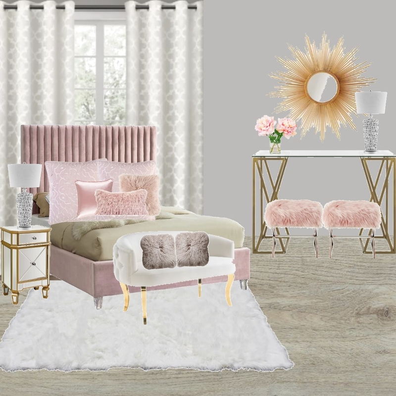 Girly Bedroom Mood Board by theglam on Style Sourcebook