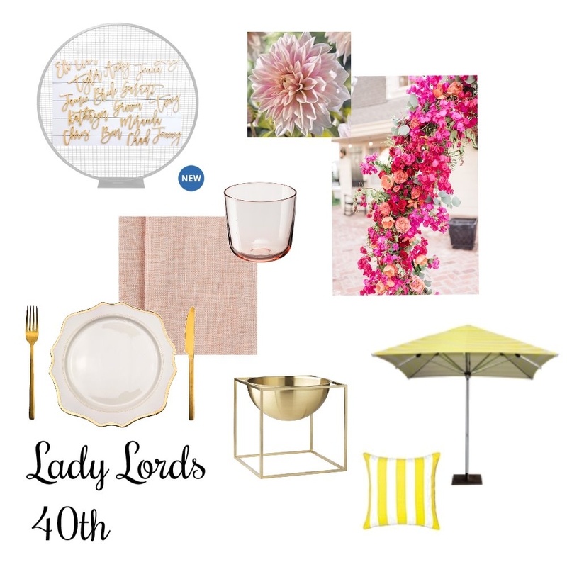 Kates 40th Mood Board by honorgrace on Style Sourcebook
