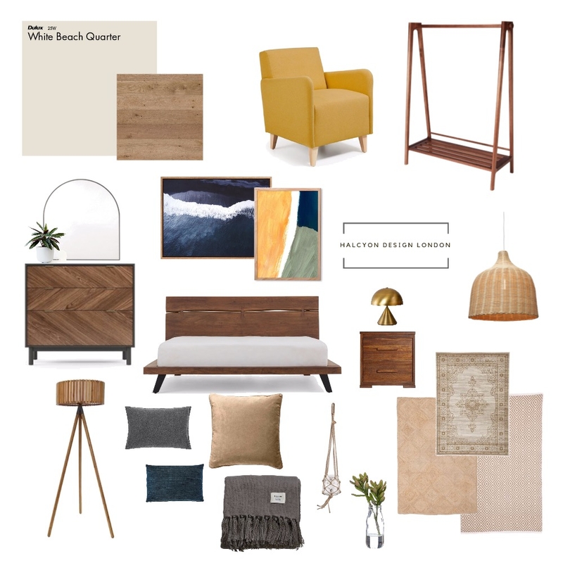 Masculine Bedroom Mood Board by RachaelBell on Style Sourcebook